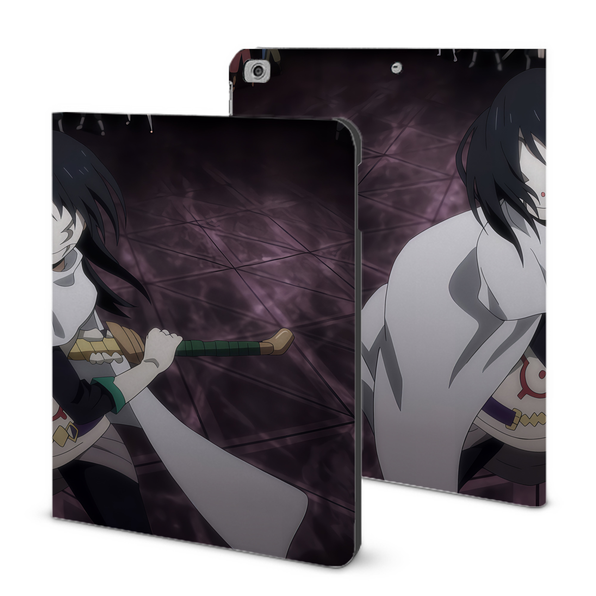 （画像用） 転スラ Regarding Reincarnated to Slime IPad ケース ブック型 PUレザー TPU 耐衝撃 軽量 薄型 ペン収納なし 全面保護 IPad 各モデル対応